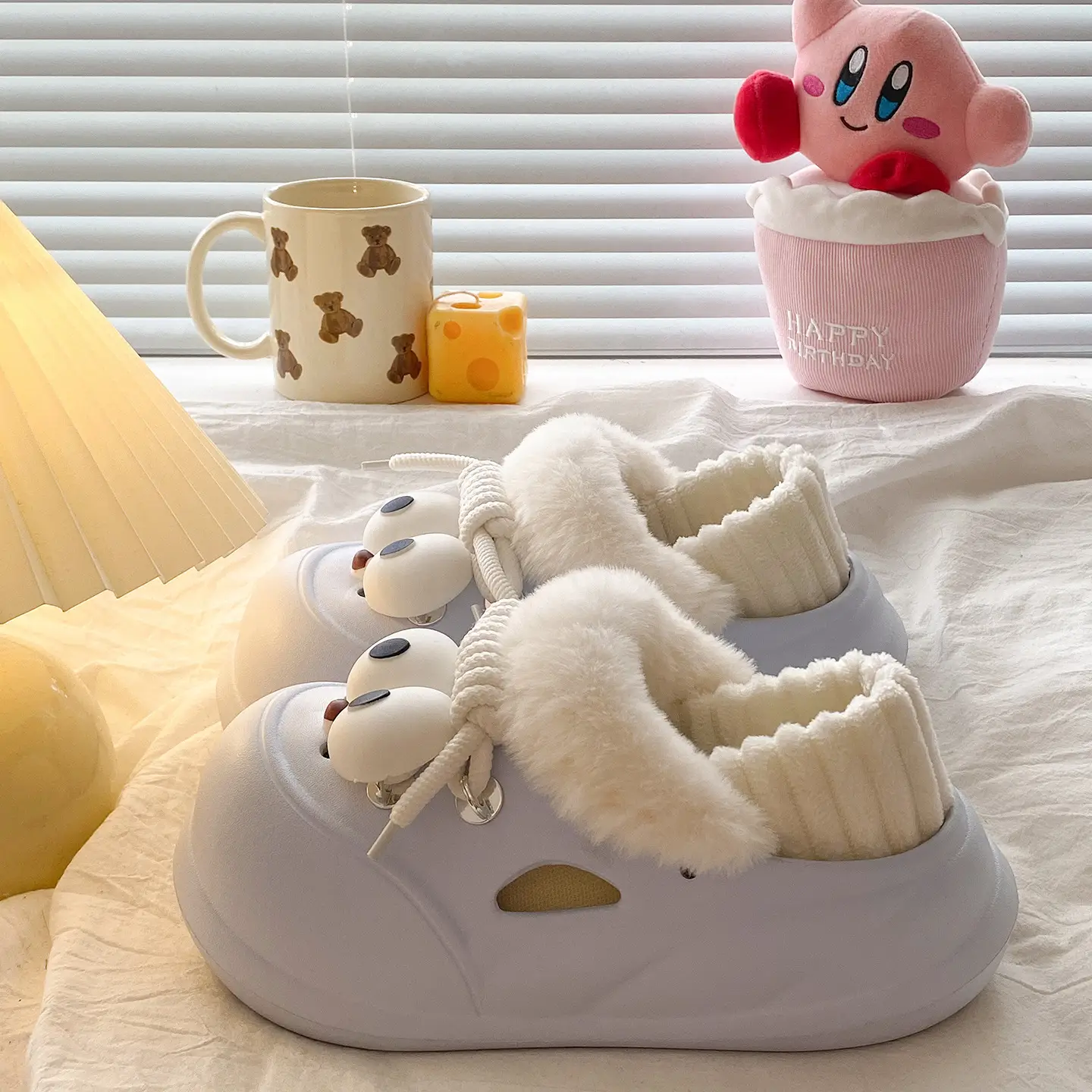 Funny Bear Slippers Winter Warm Waterproof Cotton