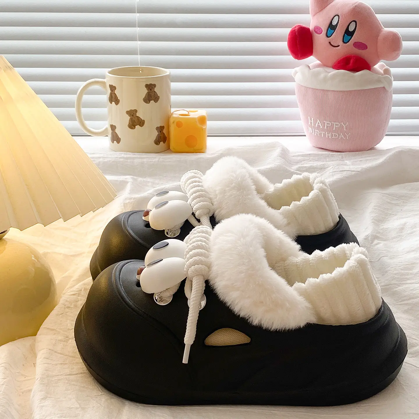 Funny Bear Slippers Winter Warm Waterproof Cotton