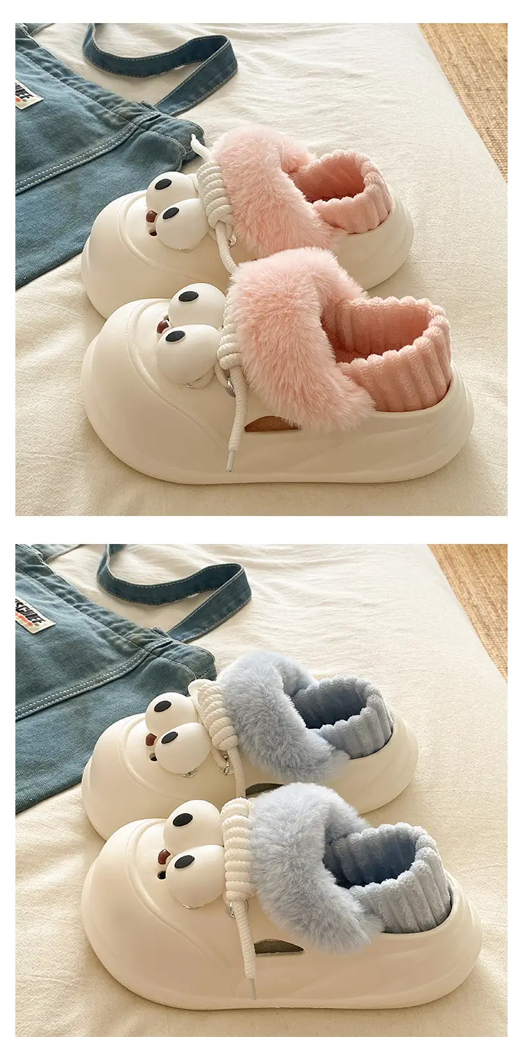 Funny Bear Slippers Winter Warm Waterproof Cotton — feature 21