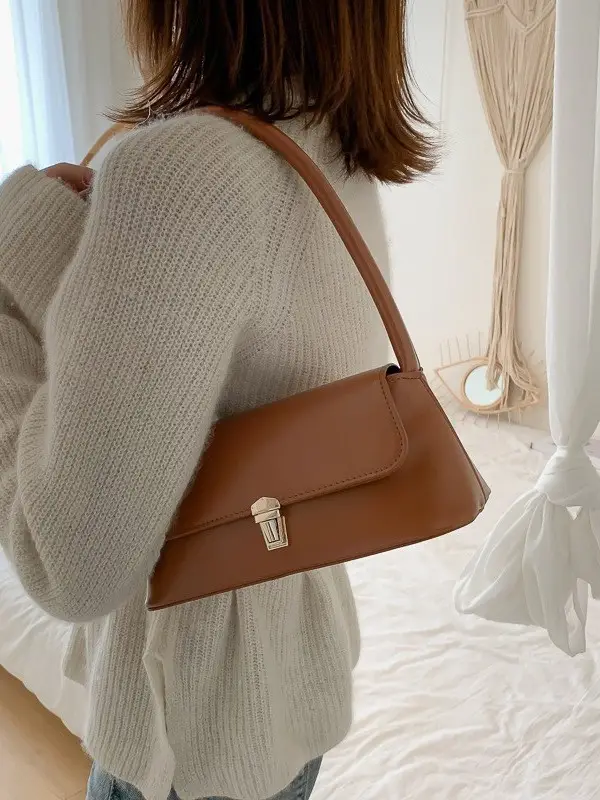 Stylish Brown Satchel Bag for Women - Image 6