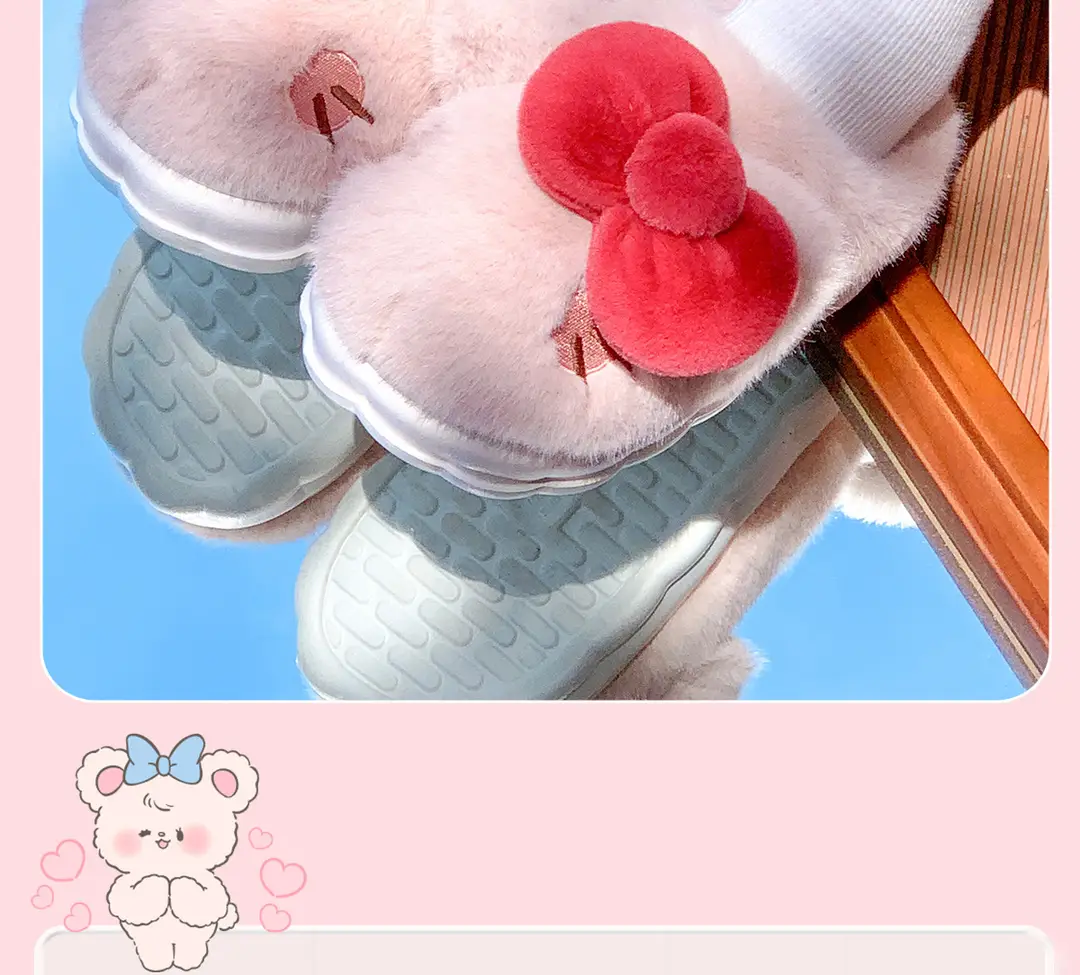 Plush Cotton Slippers for Women in Autumn and Winter, Indoor Home Thick-Soled Non-Slip Warm Cotton Shoes for Women, Winter Warm Cotton Shoes — feature 9