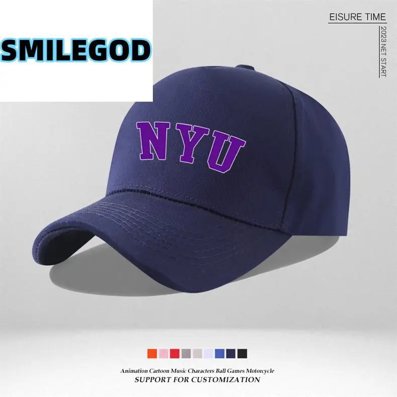 Pink NYU Cap for Men Women Sun Hat — feature 4