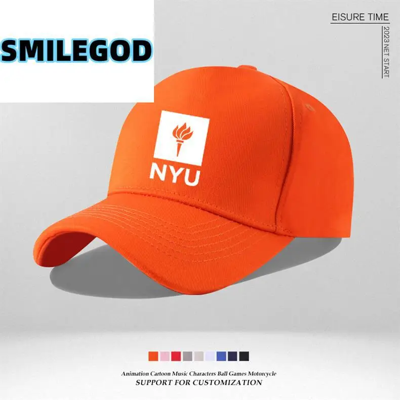 Pink NYU Cap for Men Women Sun Hat — feature 5
