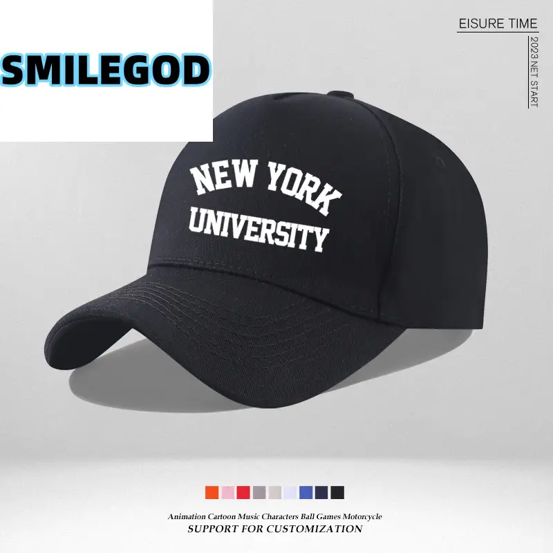 Pink NYU Cap for Men Women Sun Hat - Image 13