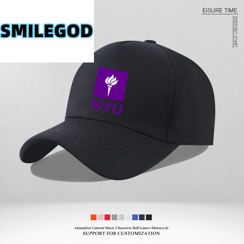 Pink NYU Cap for Men Women Sun Hat - Image 15