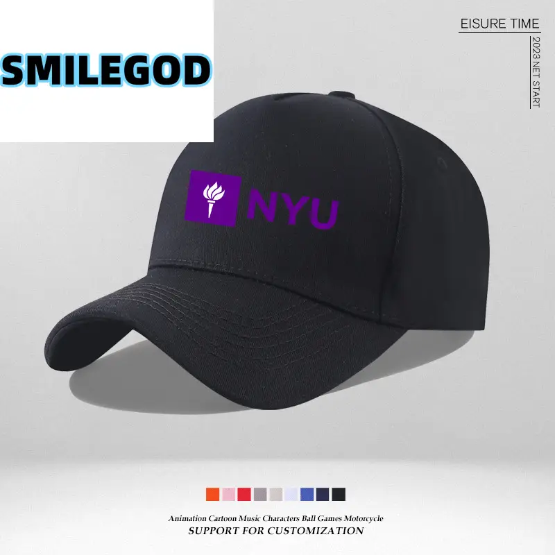 Pink NYU Cap for Men Women Sun Hat - Image 16