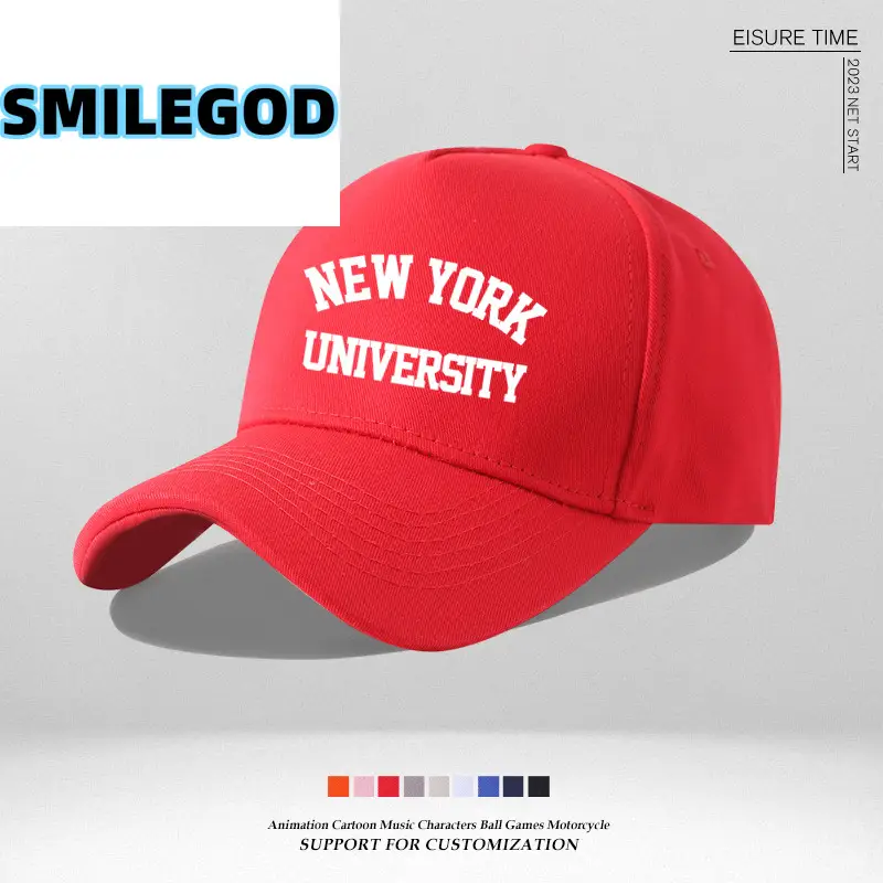 Pink NYU Cap for Men Women Sun Hat - Image 17