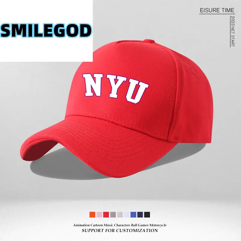 Pink NYU Cap for Men Women Sun Hat - Image 18