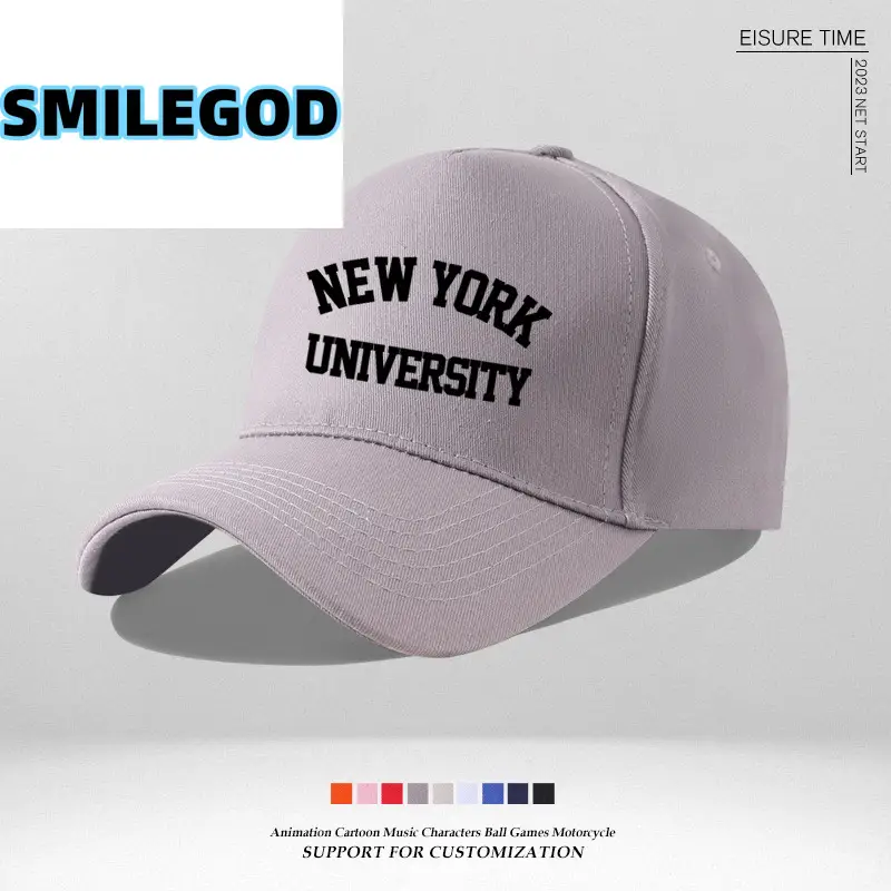 Pink NYU Cap for Men Women Sun Hat - Image 21