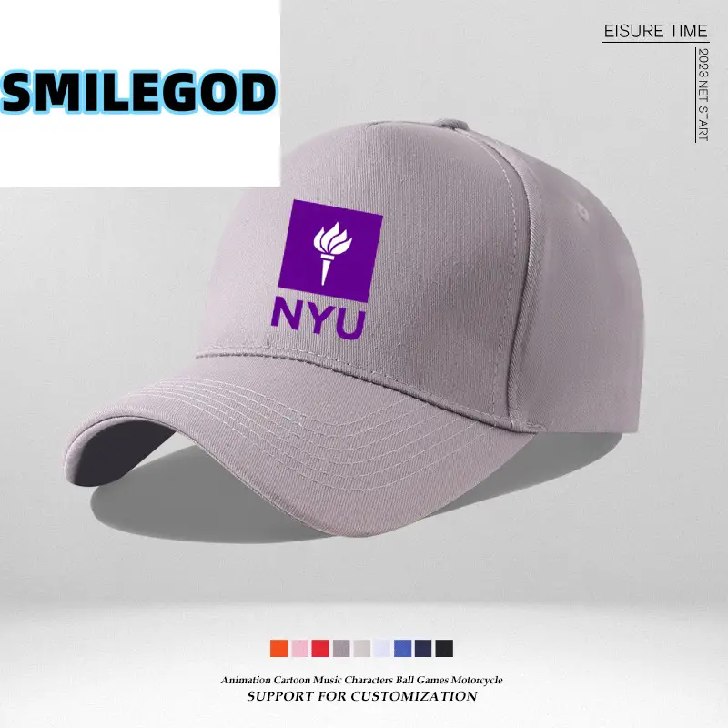 Pink NYU Cap for Men Women Sun Hat - Image 23