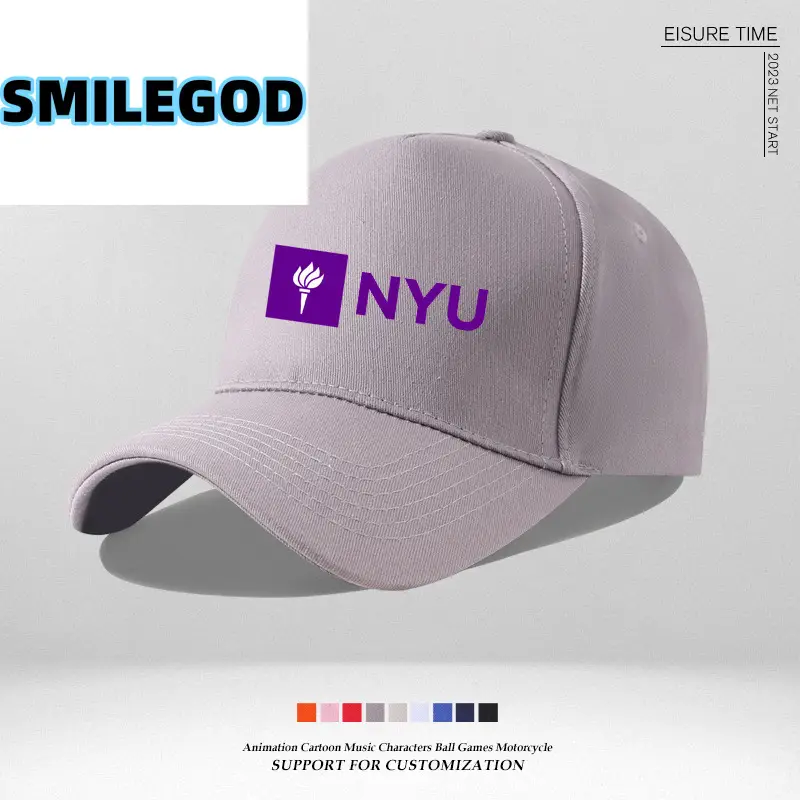 Pink NYU Cap for Men Women Sun Hat - Image 24