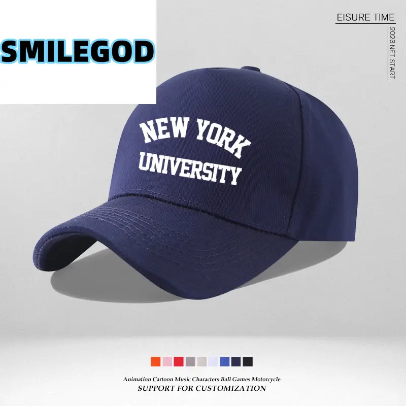 Pink NYU Cap for Men Women Sun Hat - Image 5
