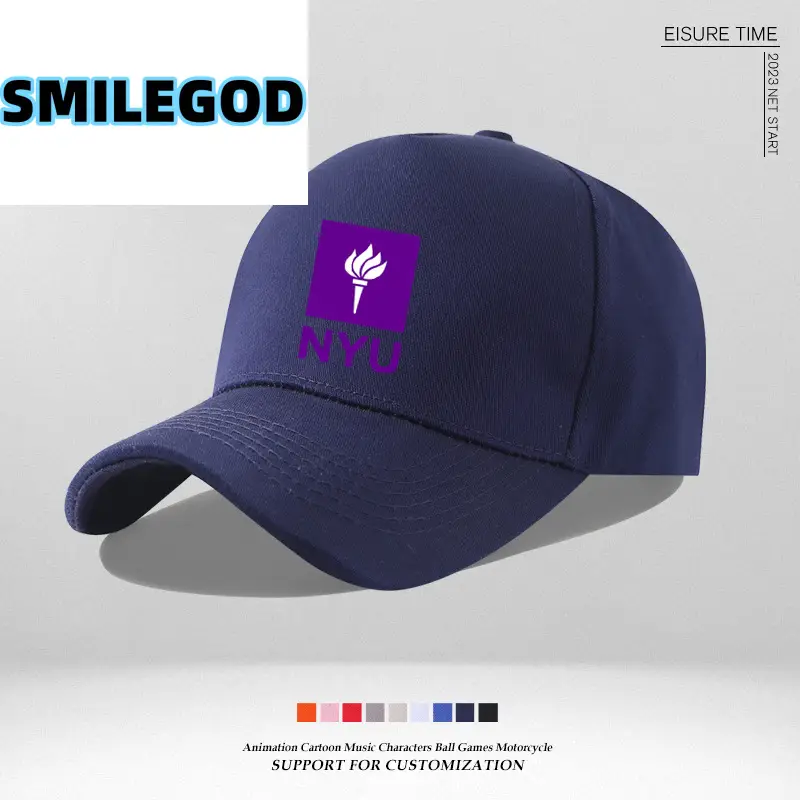 Pink NYU Cap for Men Women Sun Hat - Image 7
