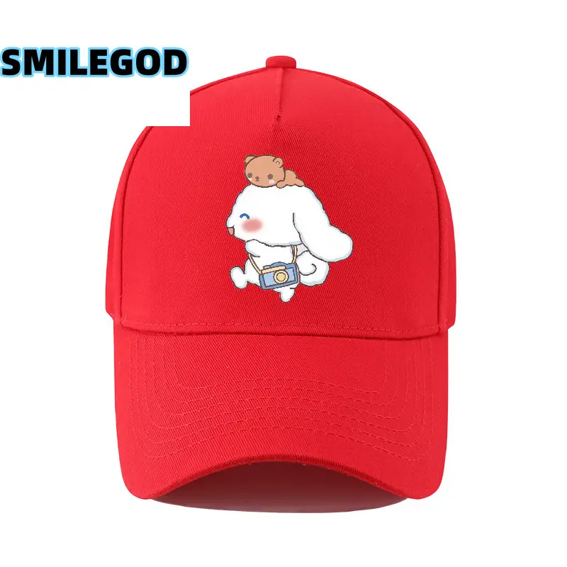 Cute Cinnamoroll Cap for Boys Girls White