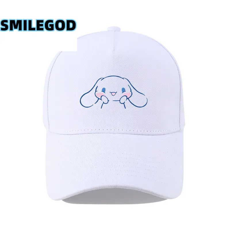 Cute Cinnamoroll Cap for Boys Girls White
