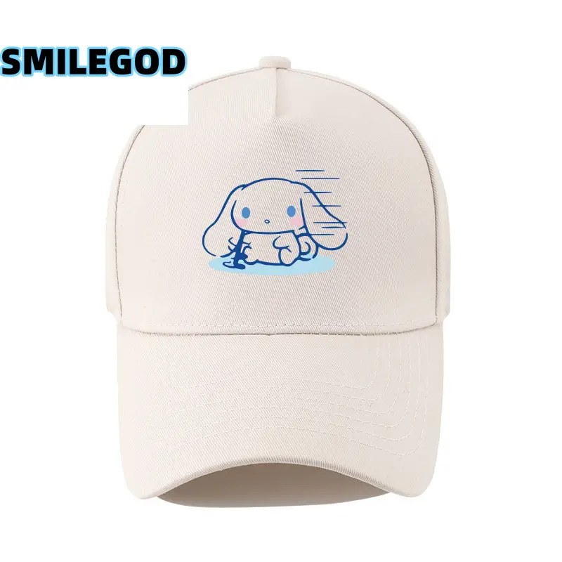 Cute Cinnamoroll Cap for Boys Girls White