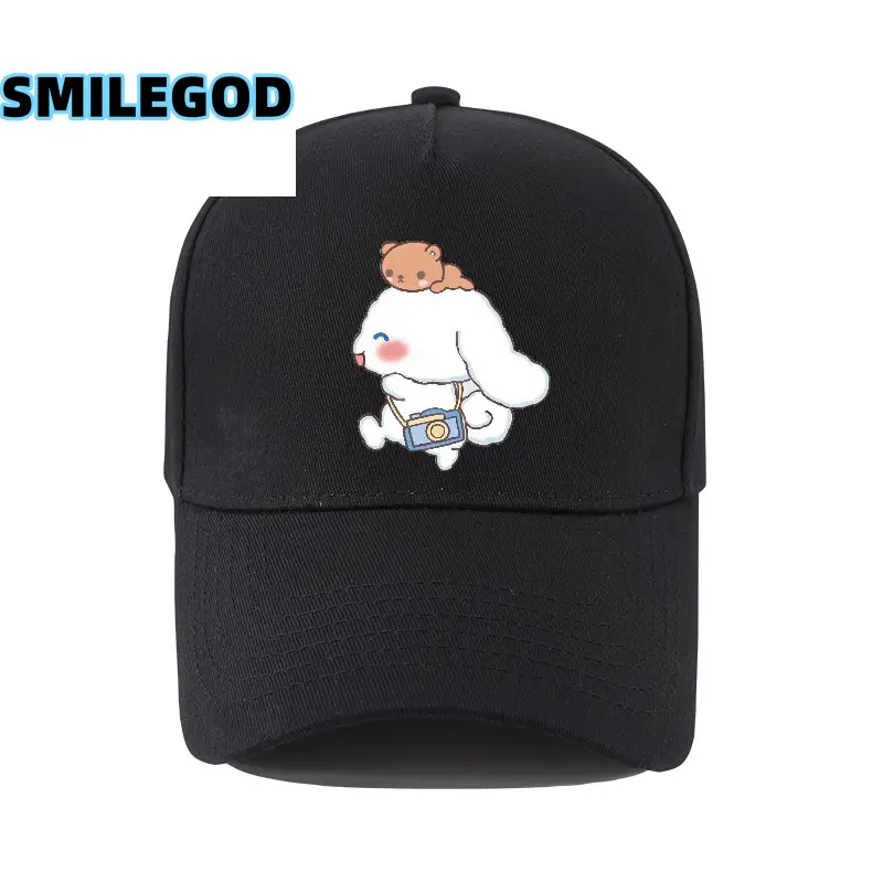 Cute Cinnamoroll Cap for Boys Girls White