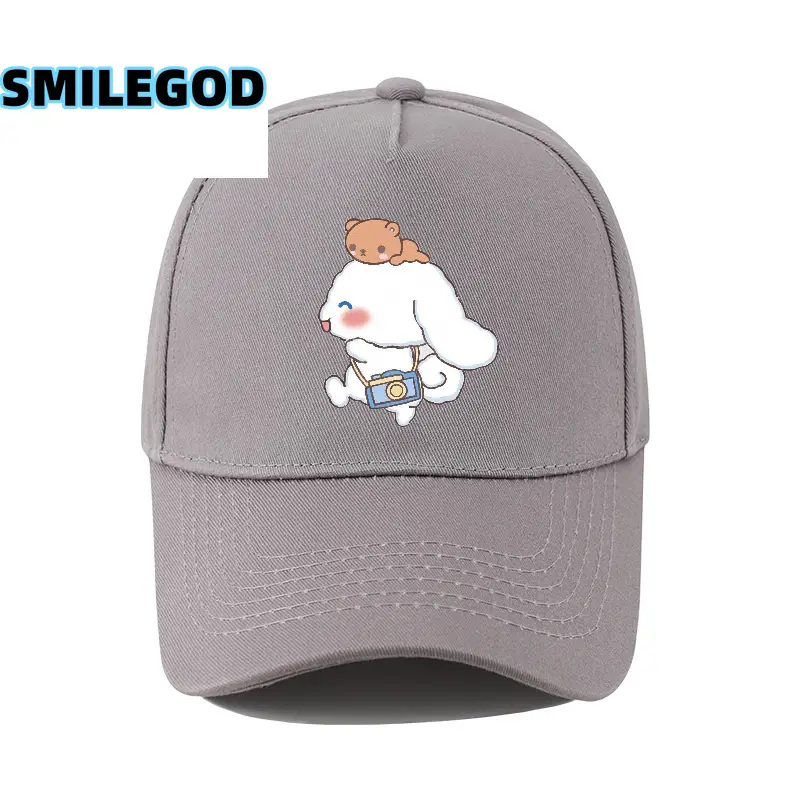 Cute Cinnamoroll Cap for Boys Girls White