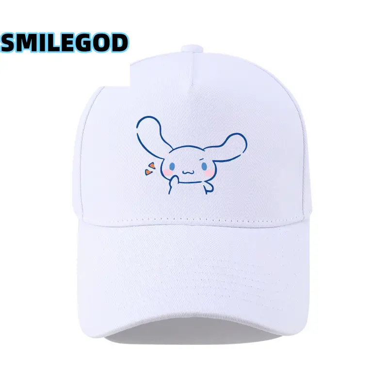 Cute Cinnamoroll Cap for Boys Girls White