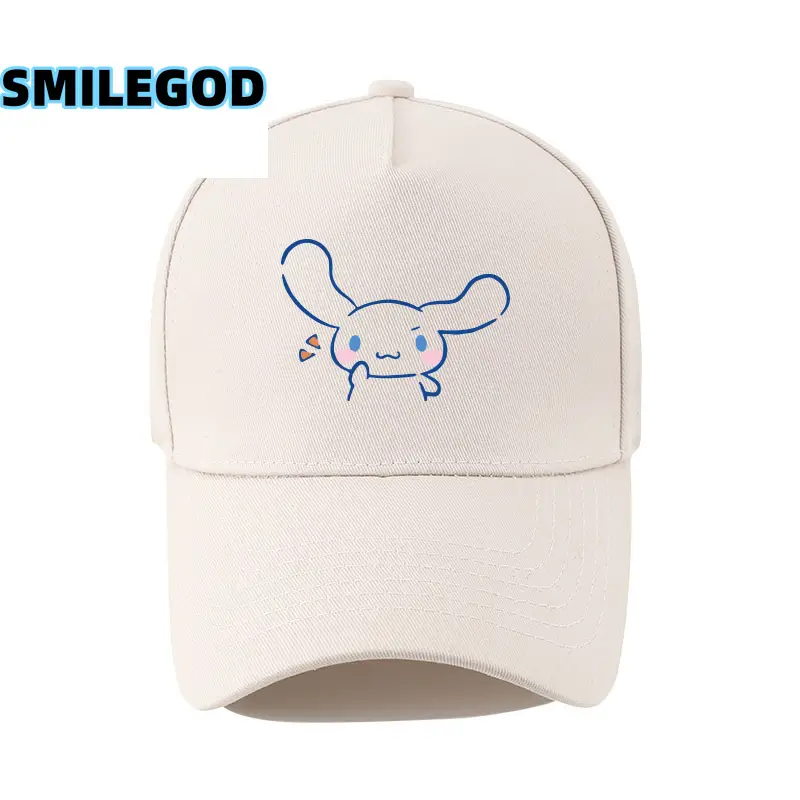 Cute Cinnamoroll Cap for Boys Girls White