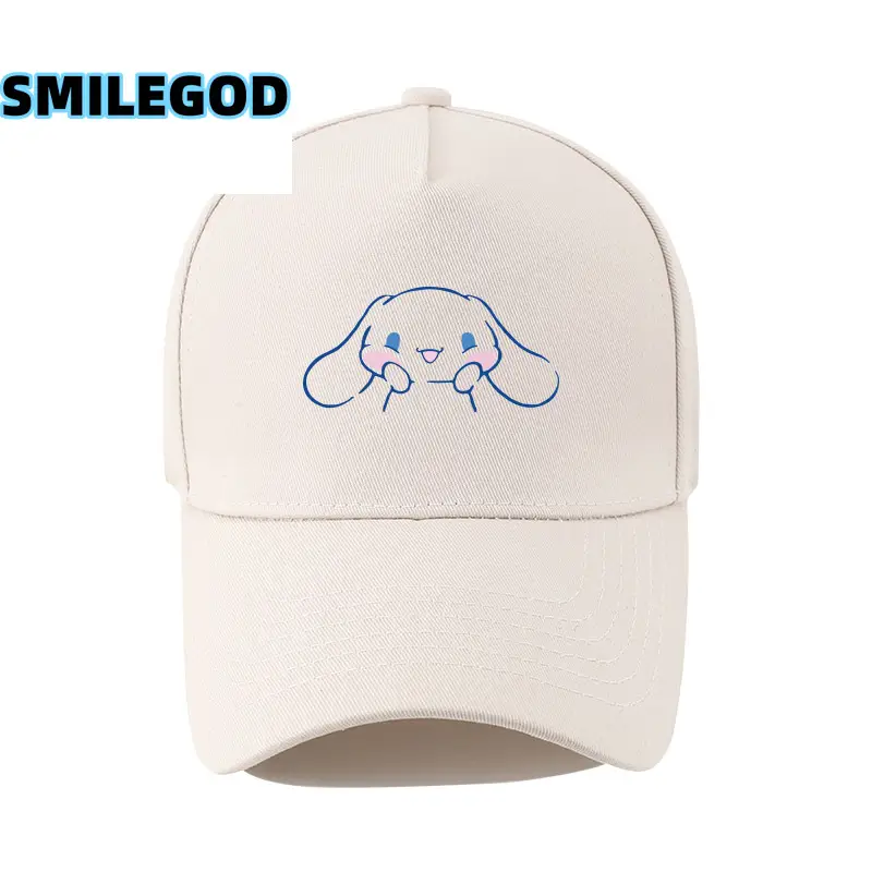 Cute Cinnamoroll Cap for Boys Girls White