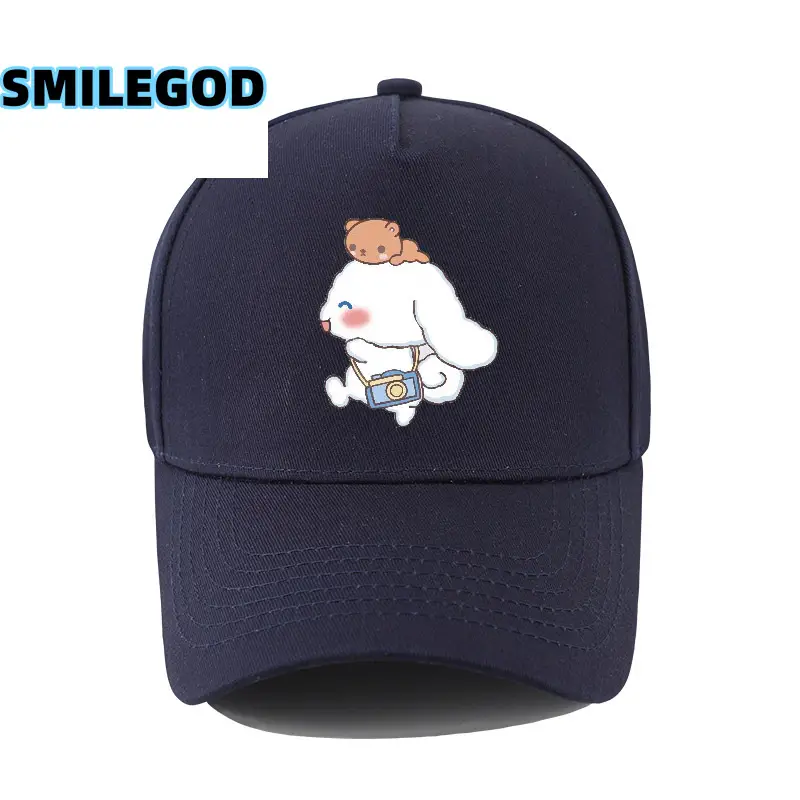 Cute Cinnamoroll Cap for Boys Girls White