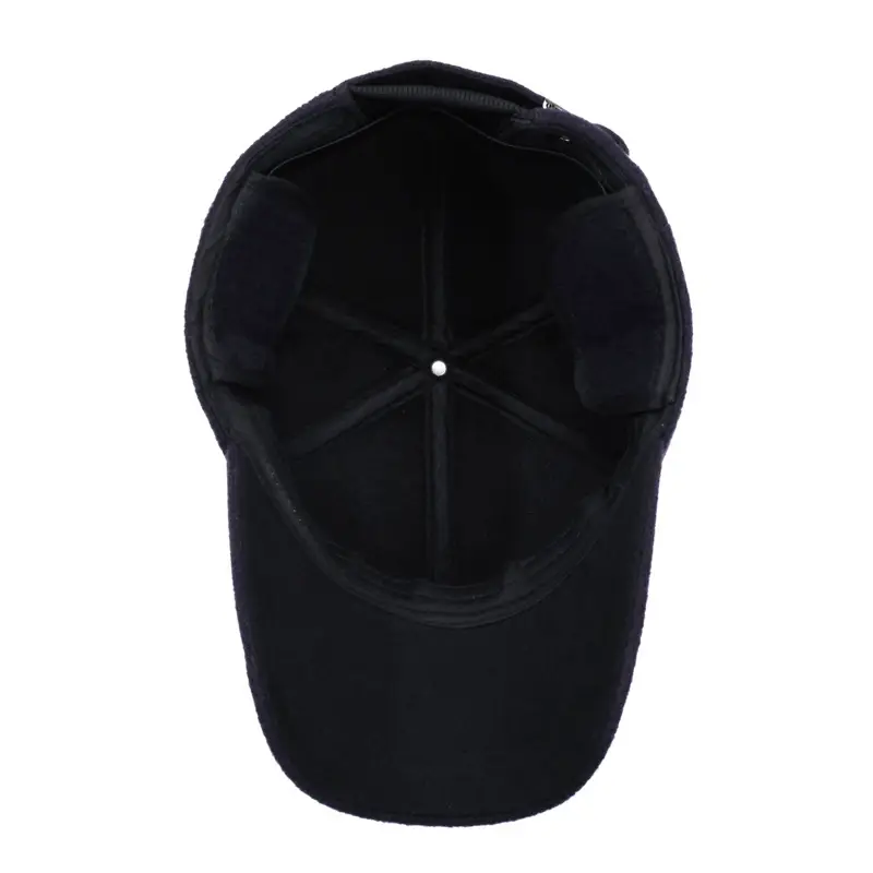 Winter Men's Fleece-lined Baseball Cap with Duckbill & Ear Protection - Image 7