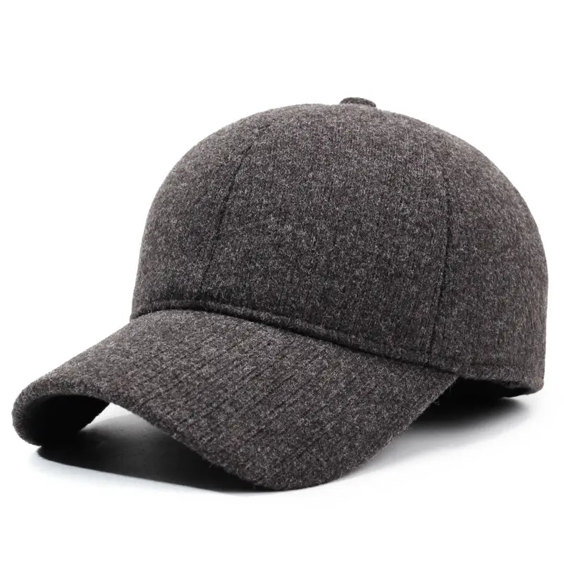 Winter Men's Fleece-lined Baseball Cap with Duckbill & Ear Protection - Image 3