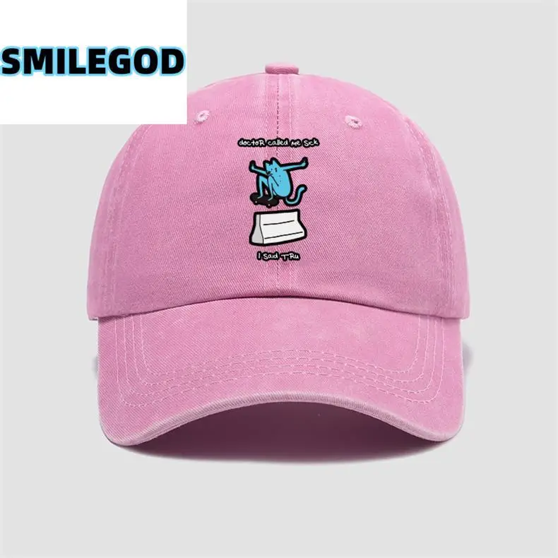 Pink Cartoon Hat for Kids Unisex Baseball Cap — feature 9