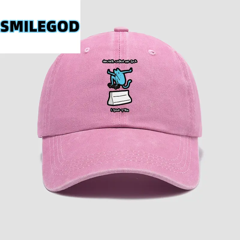 Pink Cartoon Hat for Kids Unisex Baseball Cap - Image 9