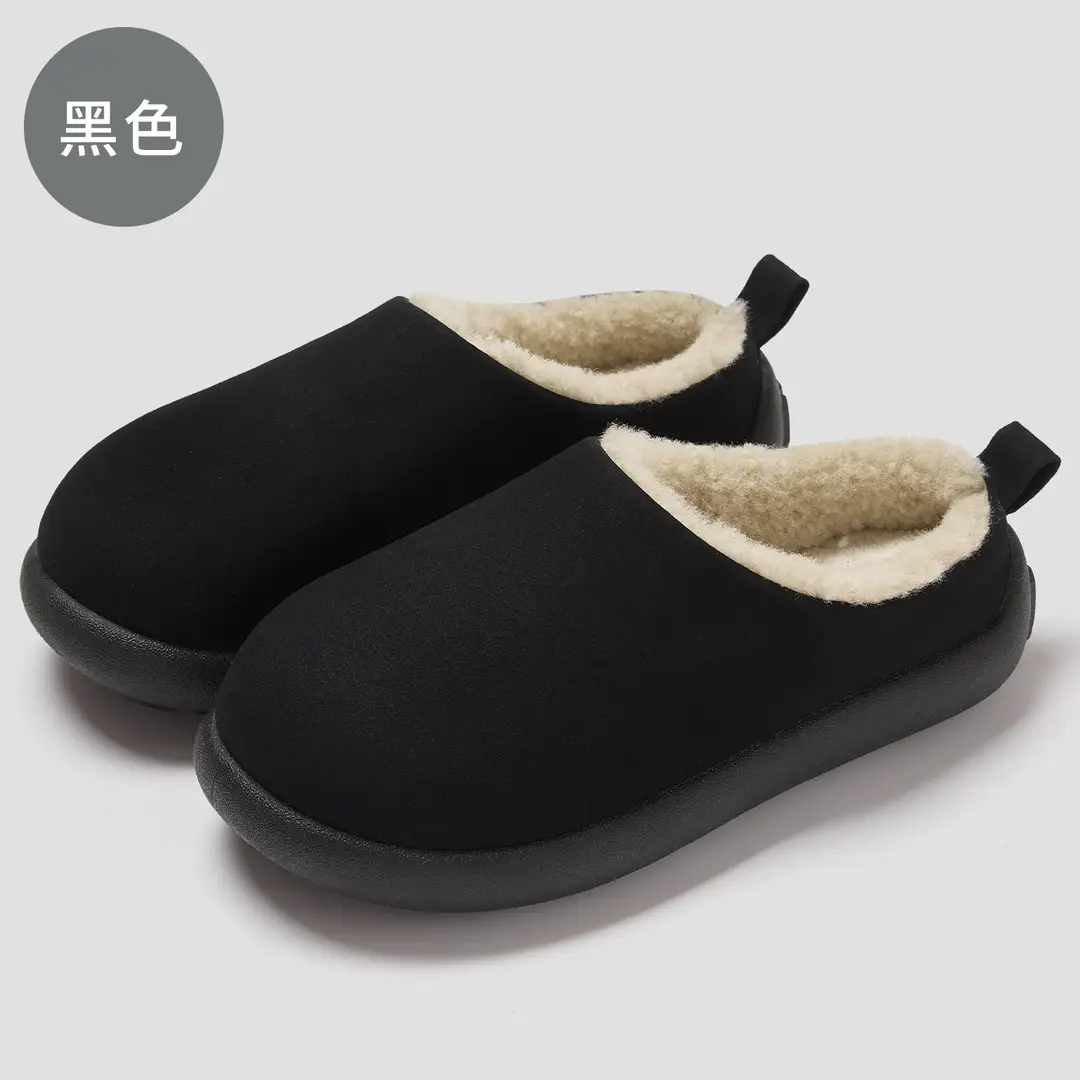 Birkenstock Suede Cotton Slippers for Women 2025 New Autumn and Winter Home Non-Slip Warm Windproof Plush Slippers - Image 3