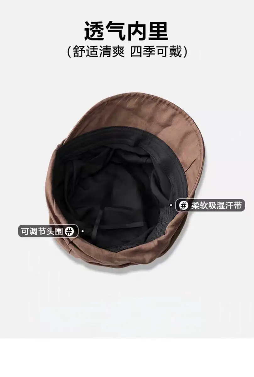 Brown Japanese Linen Duckbill Cap for Women — feature 6
