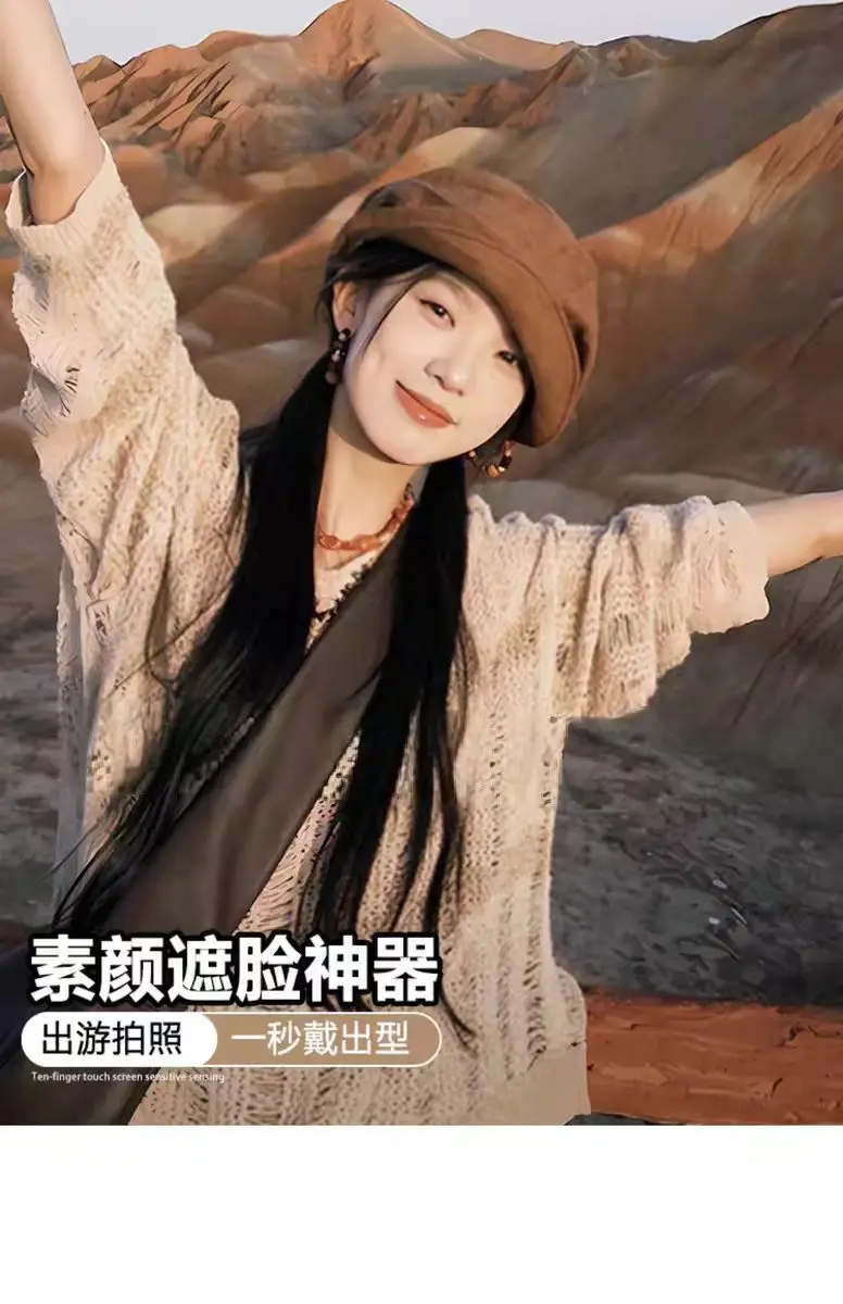 Brown Japanese Linen Duckbill Cap for Women — feature 7