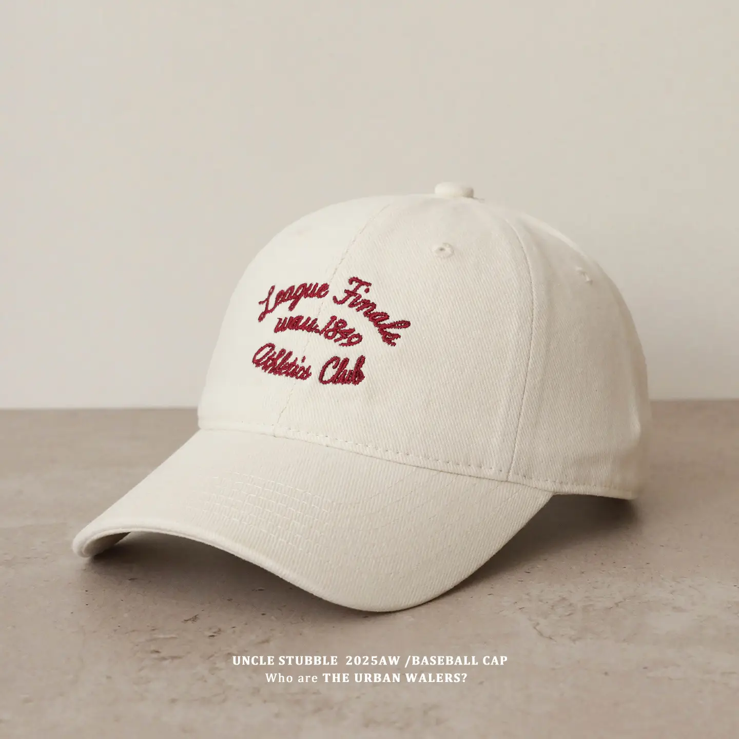 Unisex Letter Embroidered Baseball Cap Red Winter — feature 3