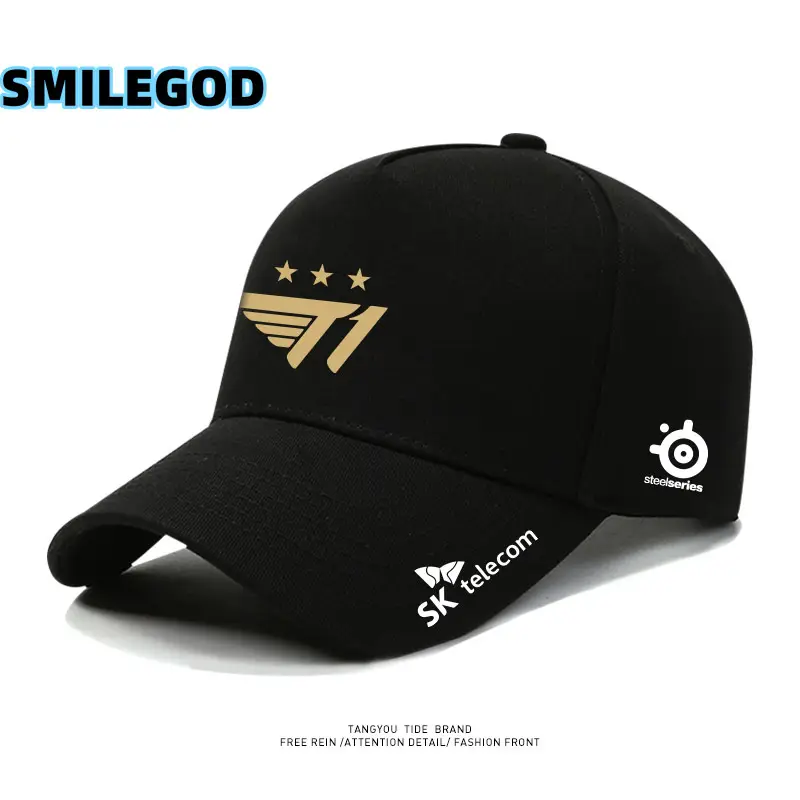 SMILEGOD Gold Fan Cap with Emblem Design - Image 27