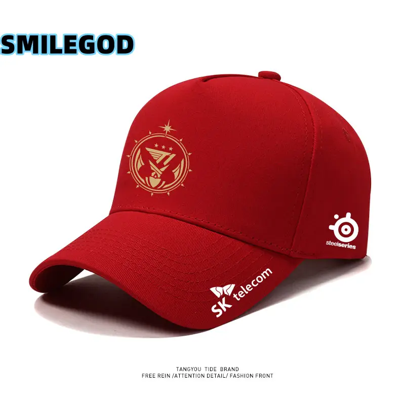 SMILEGOD Gold Fan Cap with Emblem Design - Image 29