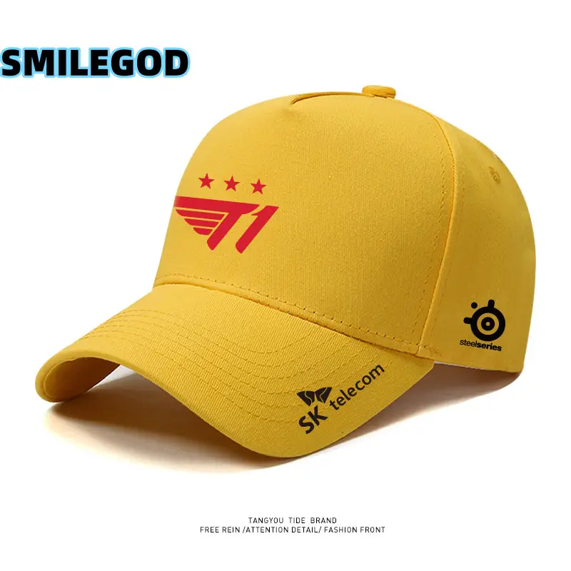 SMILEGOD Gold Fan Cap with Emblem Design - Image 30