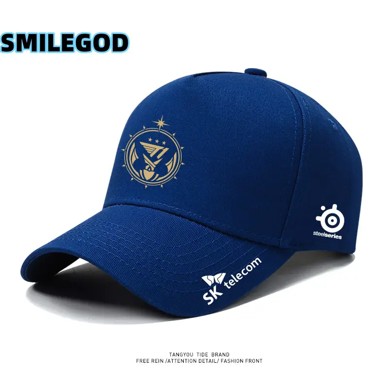 SMILEGOD Gold Fan Cap with Emblem Design - Image 10