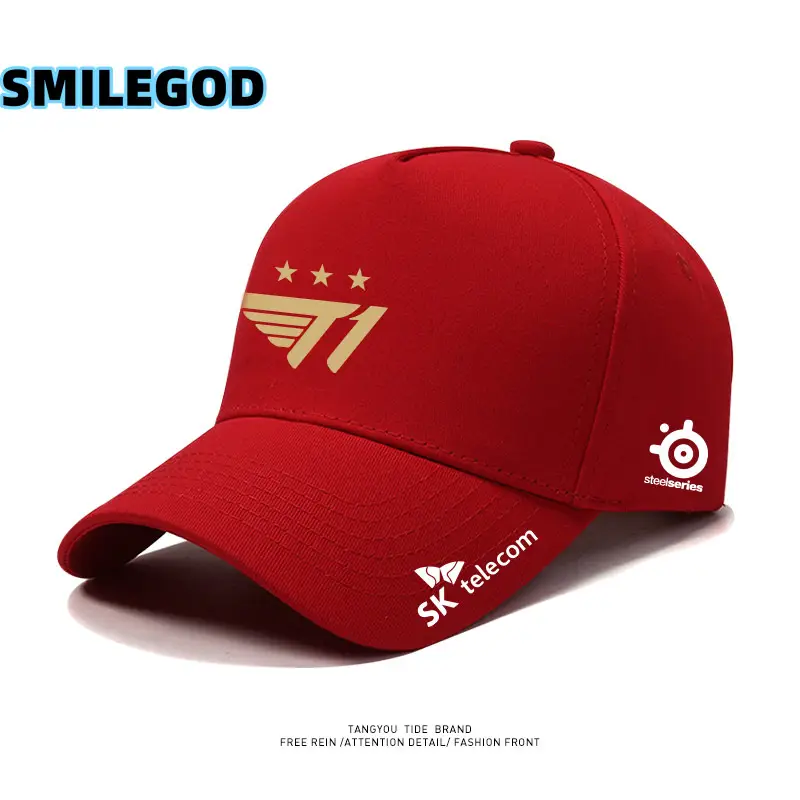 SMILEGOD Gold Fan Cap with Emblem Design - Image 15