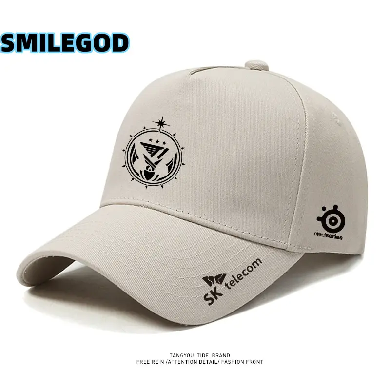 SMILEGOD Gold Fan Cap with Emblem Design - Image 17