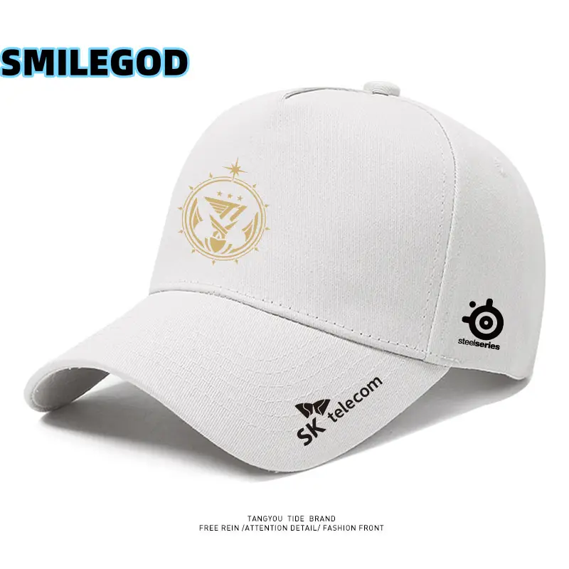 SMILEGOD Gold Fan Cap with Emblem Design - Image 20
