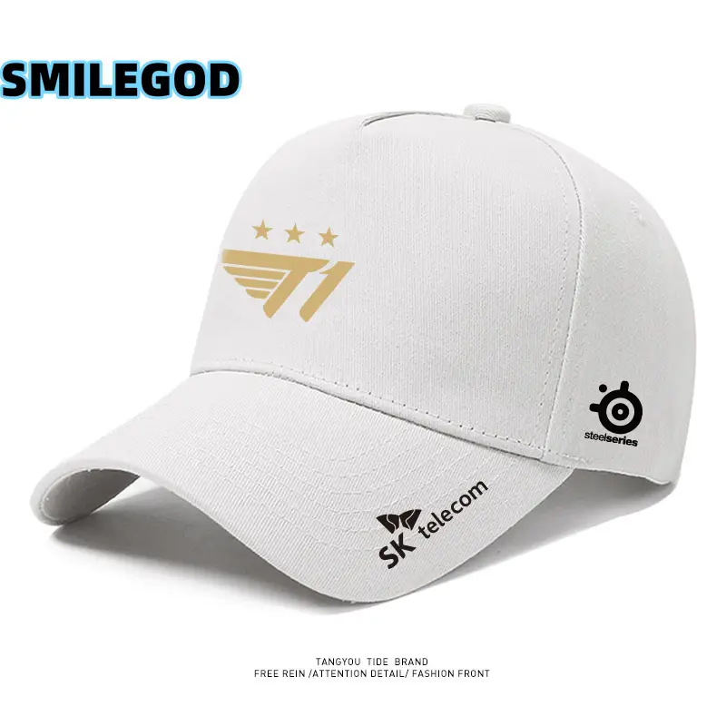 SMILEGOD Gold Fan Cap with Emblem Design - Image 22
