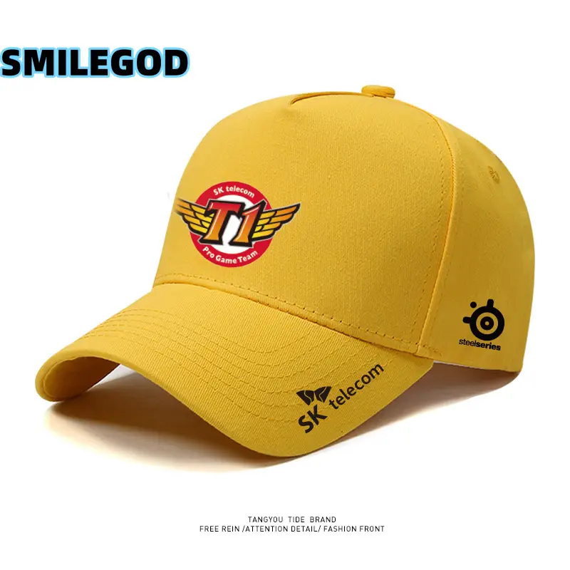 SMILEGOD Gold Fan Cap with Emblem Design - Image 23