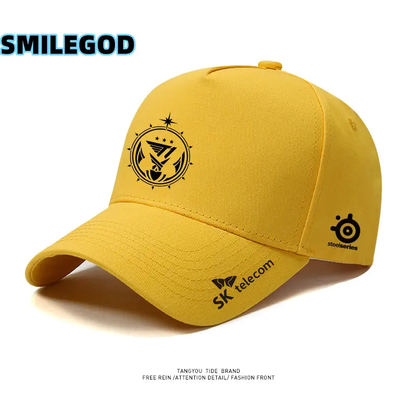 SMILEGOD Gold Fan Cap with Emblem Design - Image 24