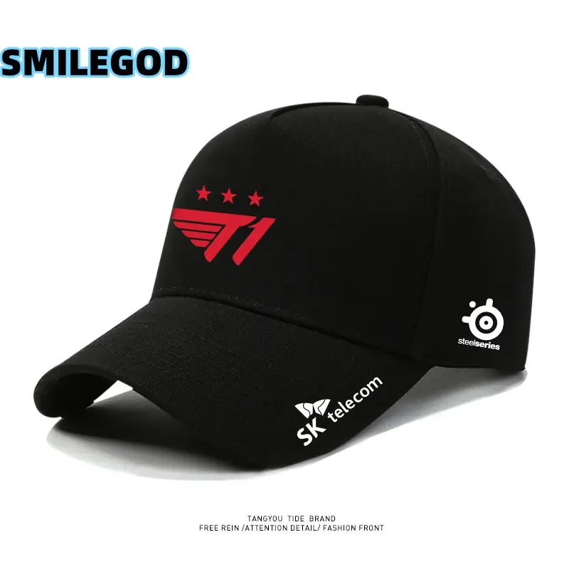 SMILEGOD Gold Fan Cap with Emblem Design - Image 3