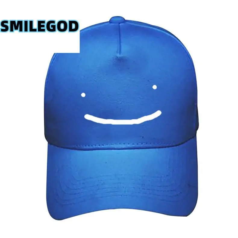 Smiley Face Baseball Cap Grey Unisex — feature 6