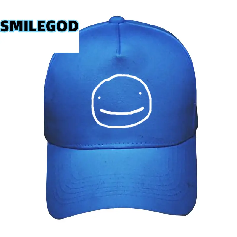 Smiley Face Baseball Cap Grey Unisex - Image 15