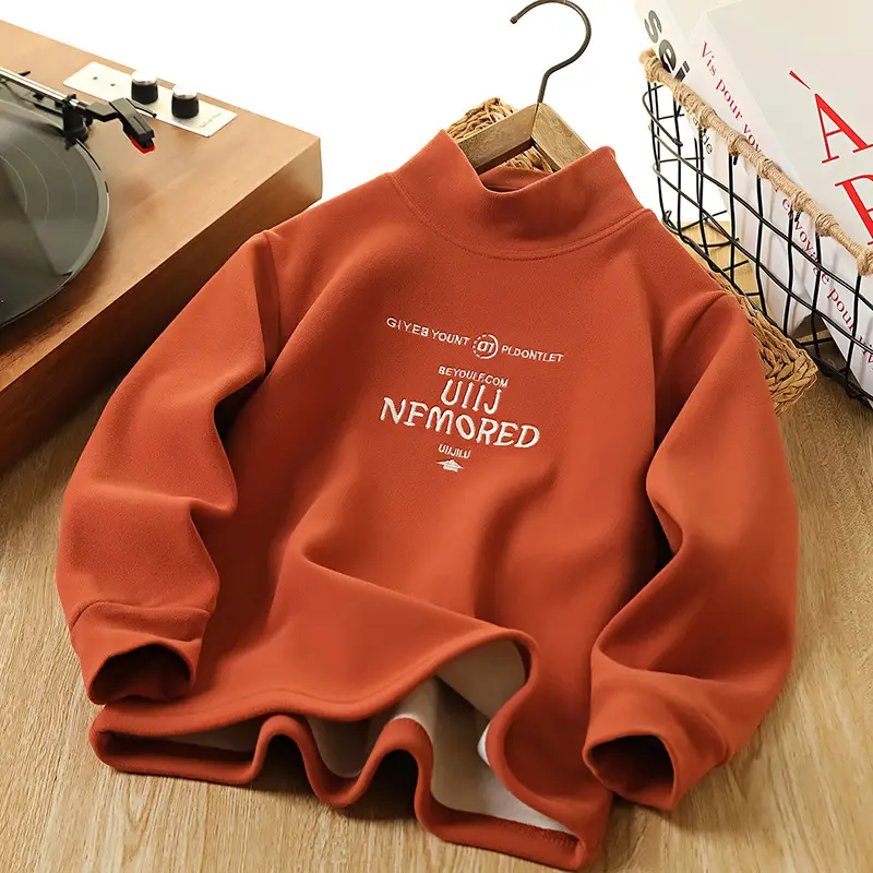 2025 Winter Boys Fleece T-Shirt Medium Large - Image 3