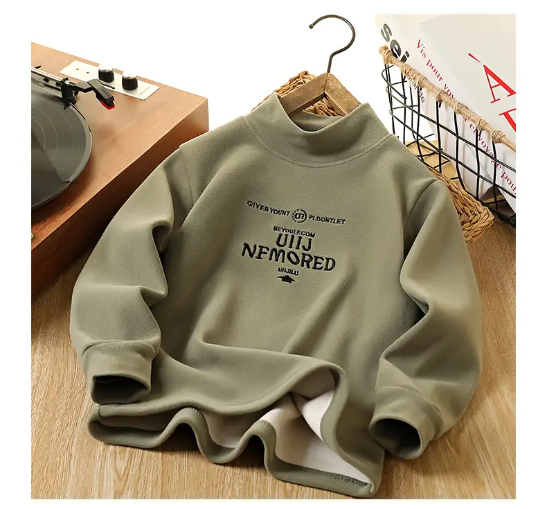 2025 Winter Boys Fleece T-Shirt Medium Large — feature 18