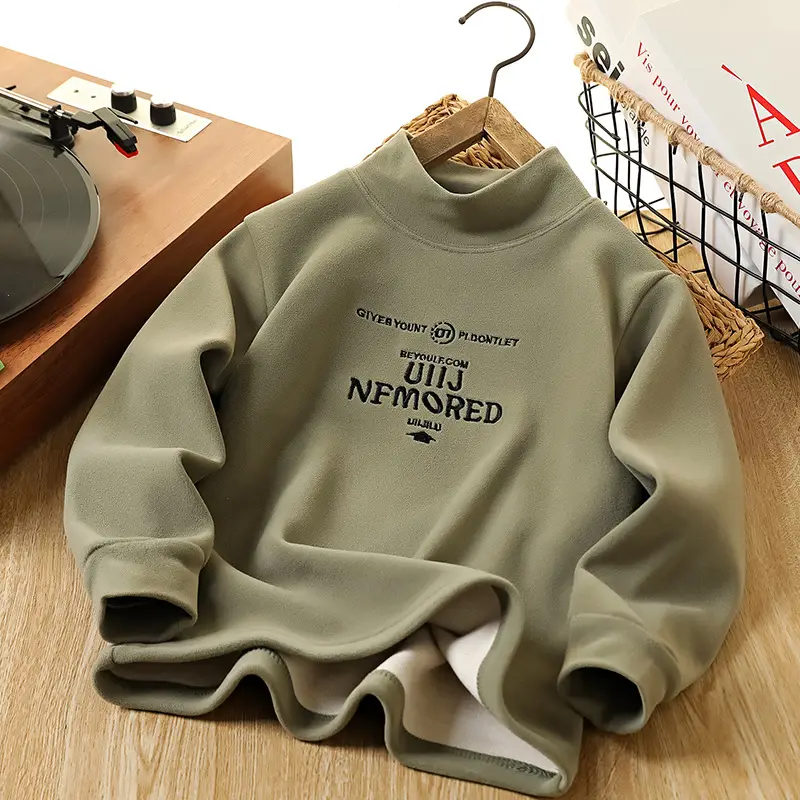 2025 Winter Boys Fleece T-Shirt Medium Large - Image 4